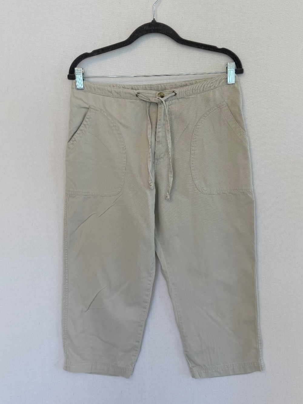 COLUMBIA Women’s Small Light Cream/Gray Capri Utility Pants